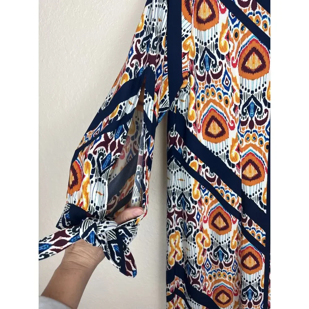 Chico’s Ikat Medalion Shift Dress Chico’s Size 1 US Size Medium 8-10